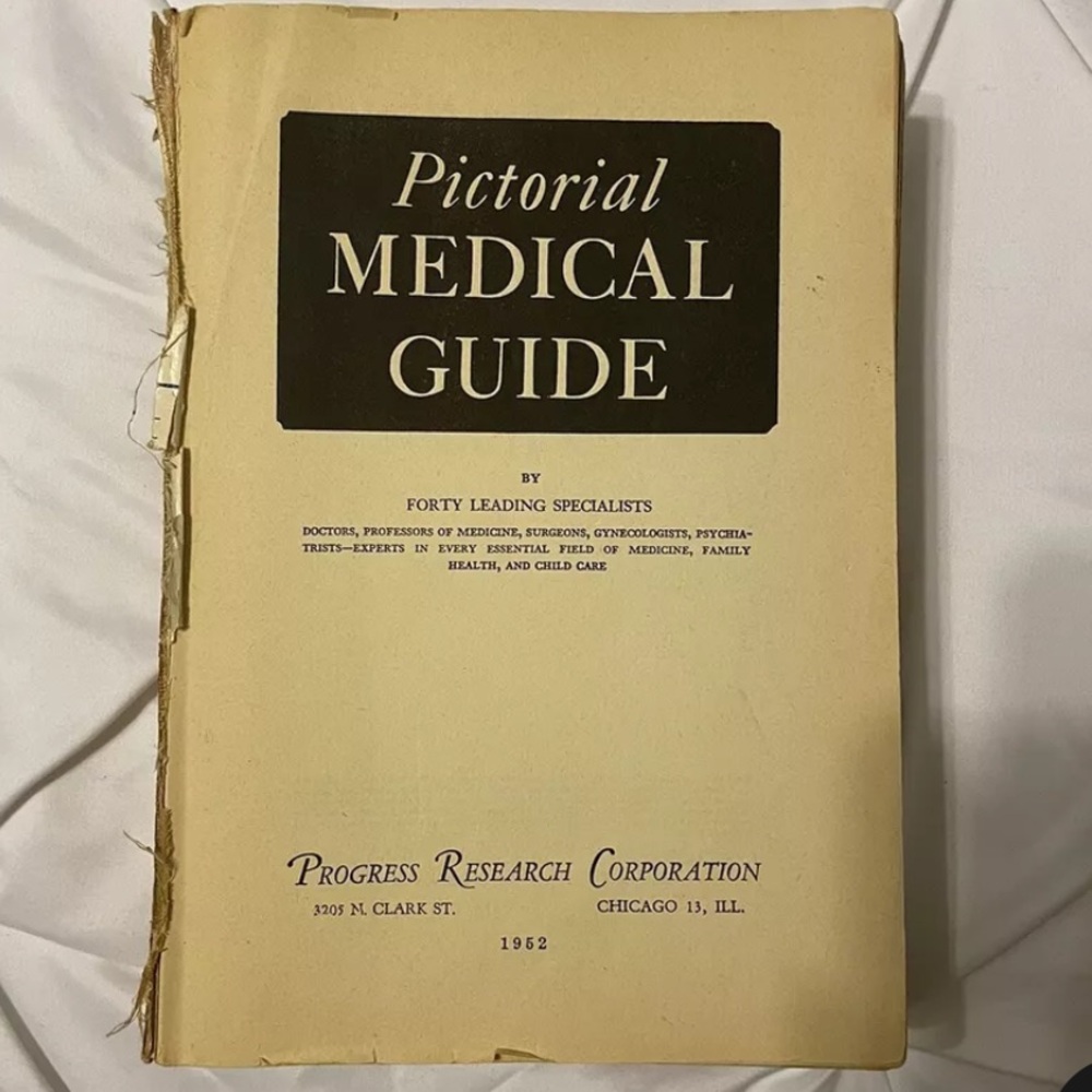PICTORIAL MEDICAL GUIDE 1952 BY Progress Research Corporation - USED CONDITION